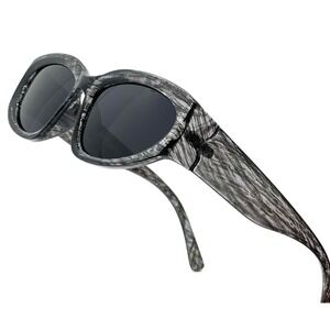 Womens Gray‎ Oval Sunglasses Fashion Designer Style Shades Street Wear Lentes